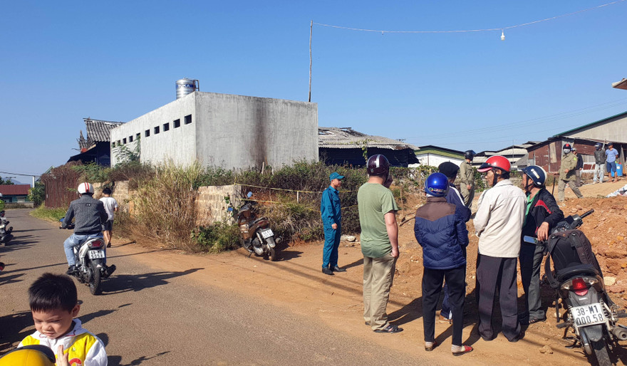 Nơi phát hiệ nthi thể bị cháy đen