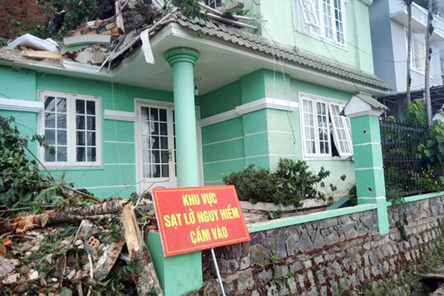 Hiện trường vụ sạt lở