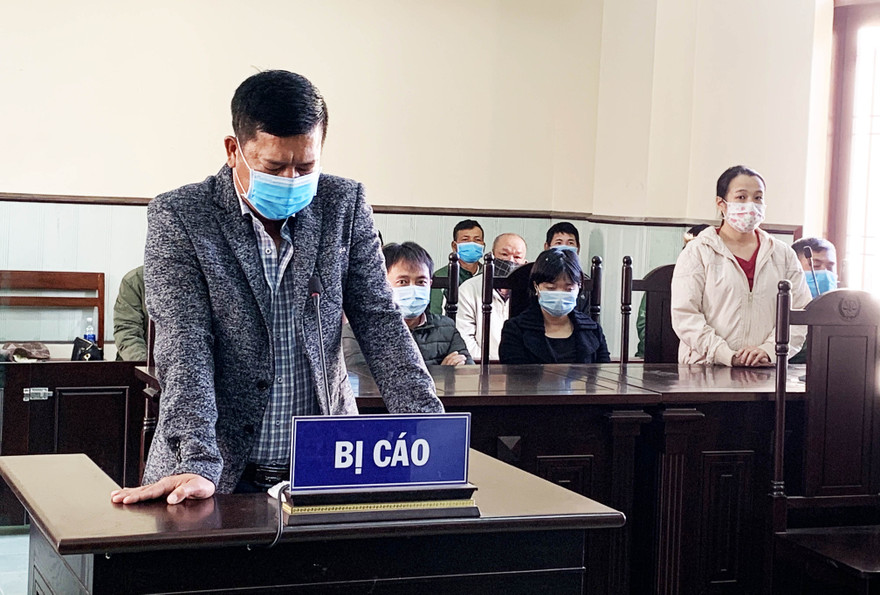 Bị cáo Nguyến Văn Hùng tại tòa