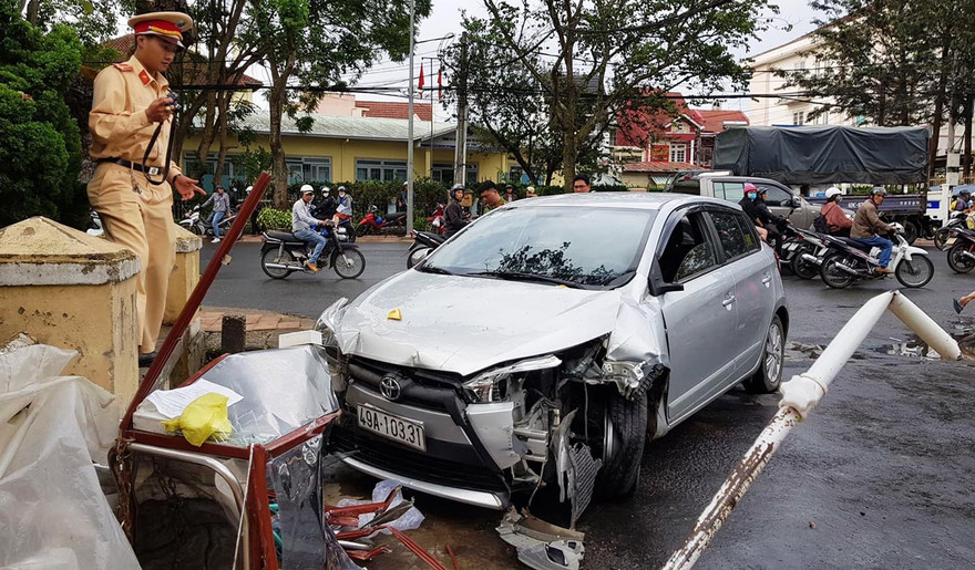 hiện trường vụ tai nạn