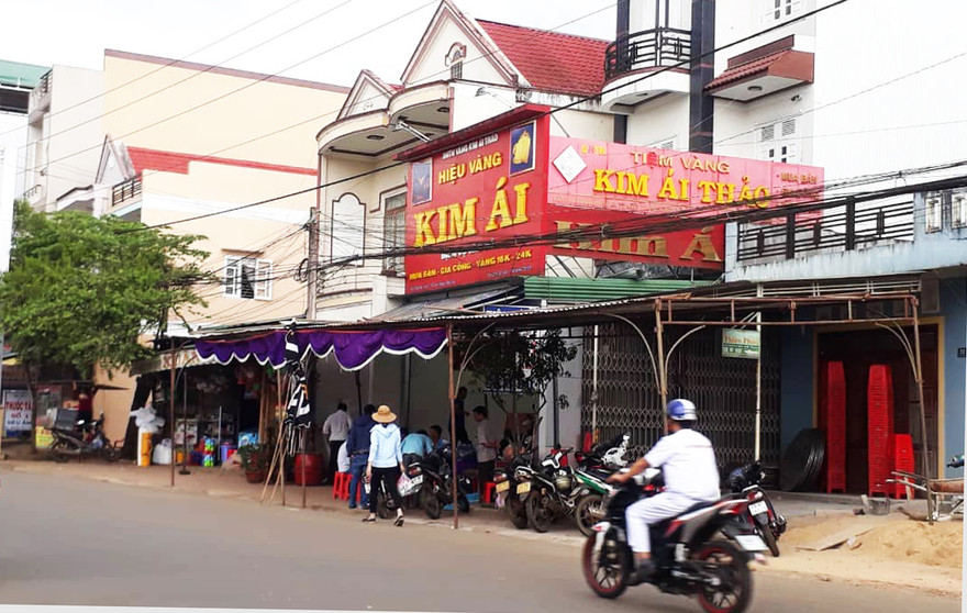 Tiệm vàng K.A, nơi xảy ra vụ việc