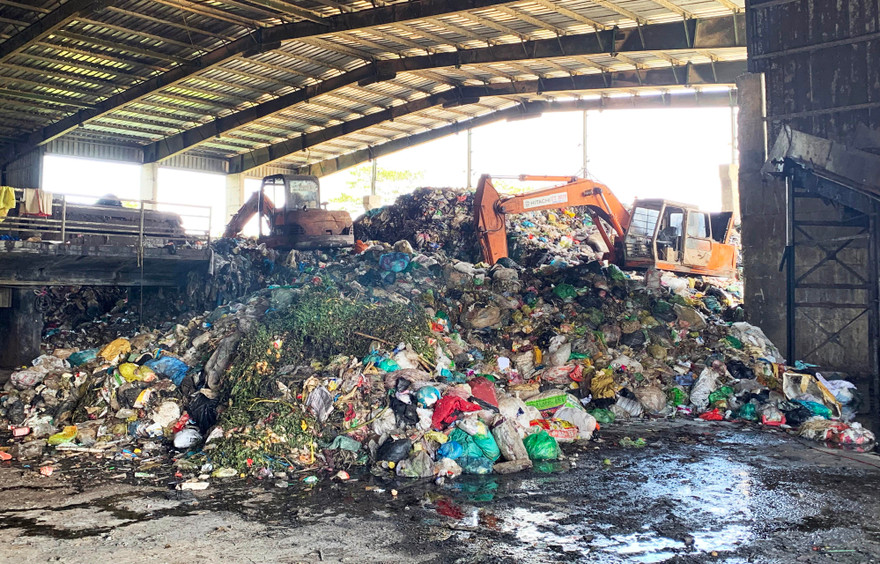 Bên trong Nhà máy xử lý chất thải rắn Đà Lạt 