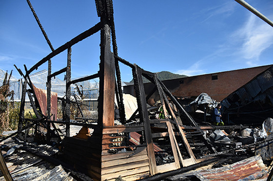 Hiện trường vụ hỏa hoạn