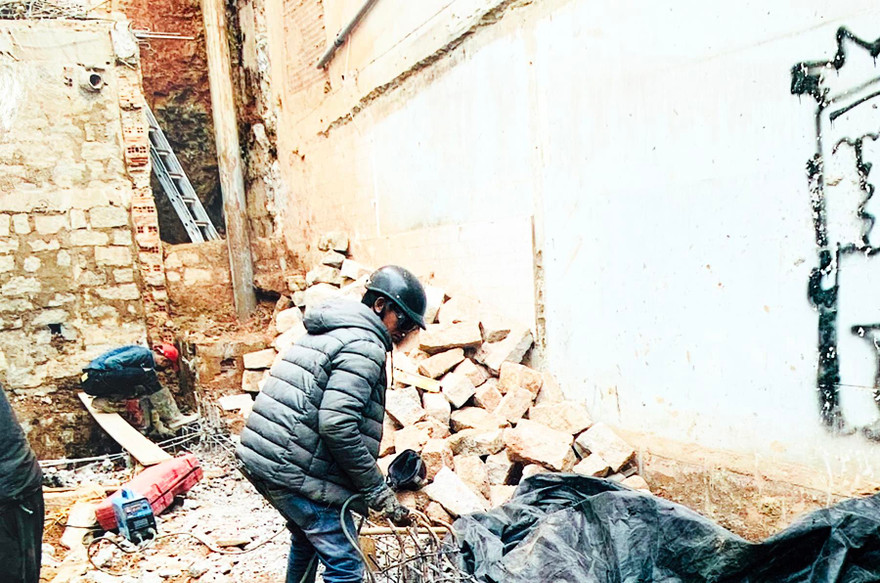 Lô đất mà bà Minh chuẩn bị xây nhà mới 