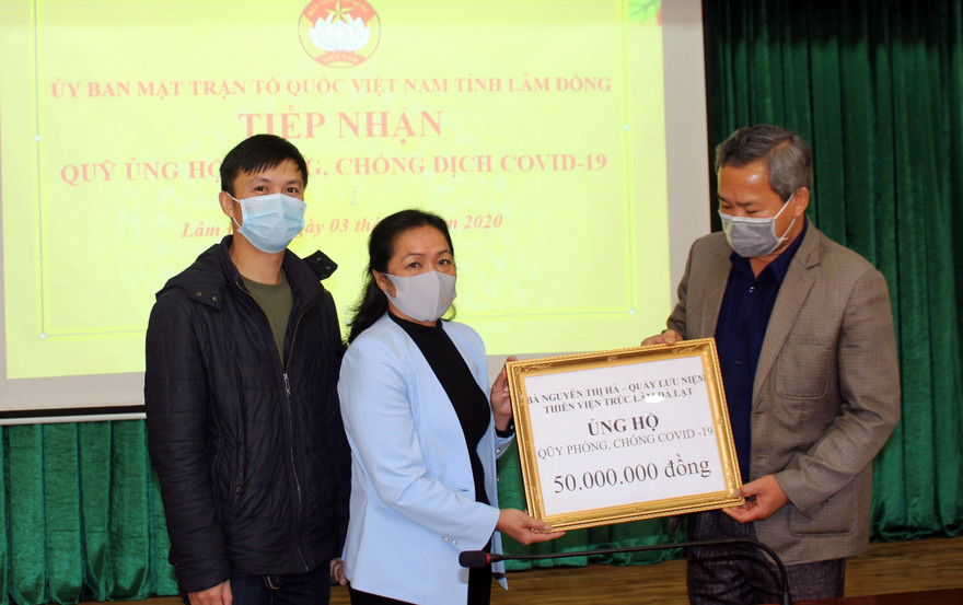 Một cá nhân hỗ trợ 50 triệu đồng