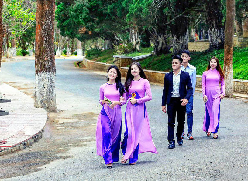 Trường Đại học Đà Lạt thường thu hút đông khách tham quan