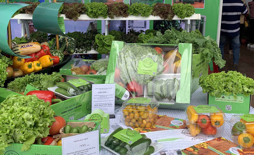 Giỏ quà Tết nông sản Đà Lạt.