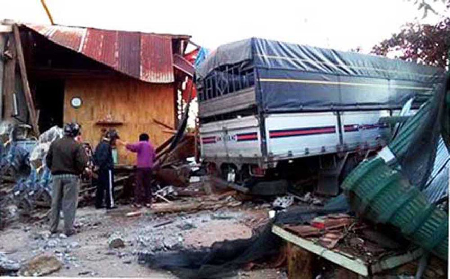 hiện trường vụ tai nạn