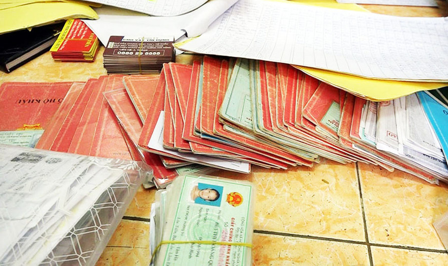 Tang vật công an đã thu giữ 