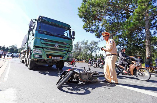hiện trường vụ tai nạn