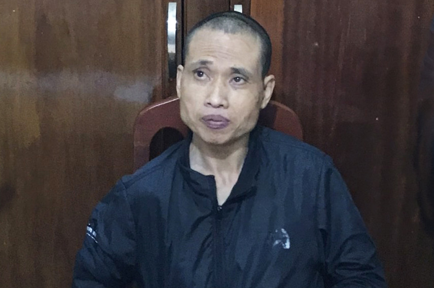 Nguyễn Văn Võ lúc bị bắt về lại trại giam