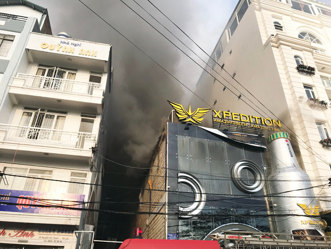 hiện trường vụ cháy