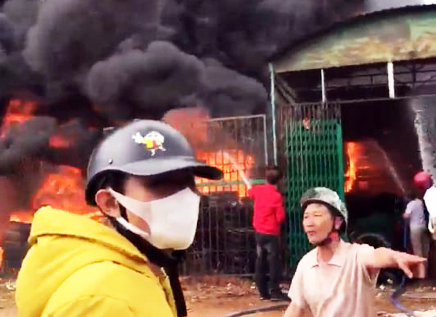 Hiện trường vụ cháy
