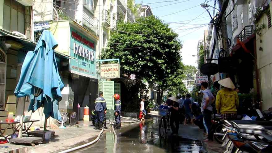 Hiện trường vụ cháy.