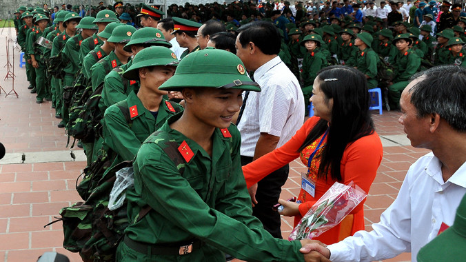 Thanh niên Thái Nguyên lên đường nhập ngũ sáng 9/9 