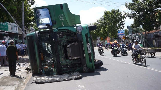 Hiện trường tai nạn.