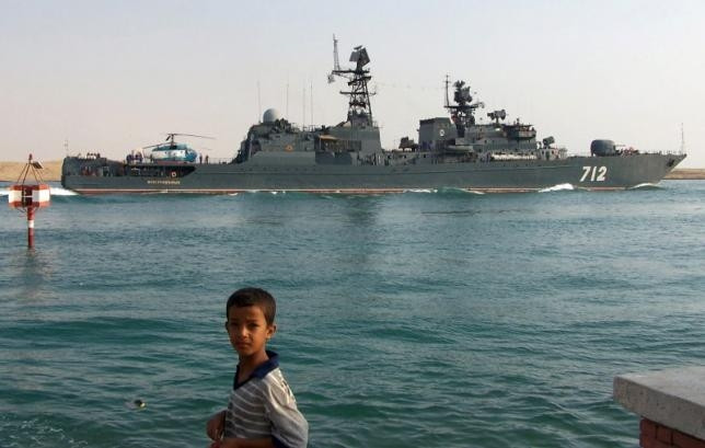 Tàu chiến Nga Neustrashimy.