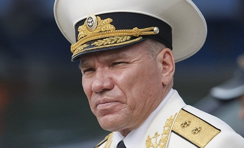 Tư lệnh hạm đội Baltic, Chuẩn đô đốc Viktor Kravchuk. Ảnh: Sputnik