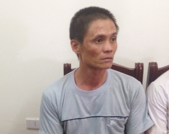 Nguyễn Hoàng Toàn tại cơ quan điều tra. Ảnh: Hải Bình