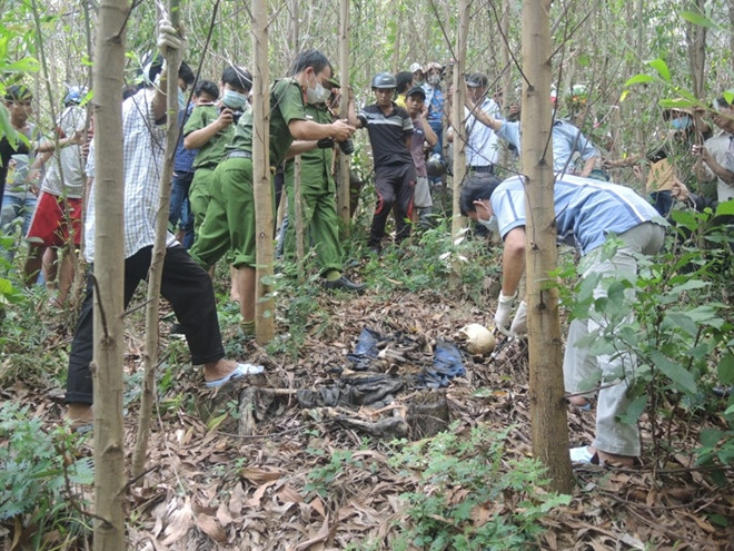 Hiện trường nơi phát hiện bộ xương