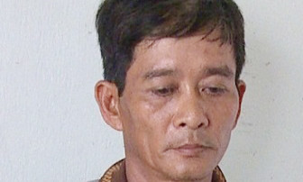 Đối tượng Hải tại cơ quan công an. Ảnh: Báo Công lý