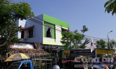 Căn nhà nơi xảy ra vụ cháy