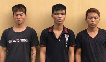 Các đối tượng bị bắt giữ