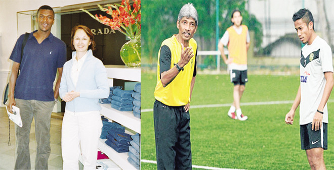 Marcel Desailly (ảnh trái) và Rajagobal (phải) là 2 ứng viên nổi tiếng cho vị trí thuyền trưởng ĐTVN