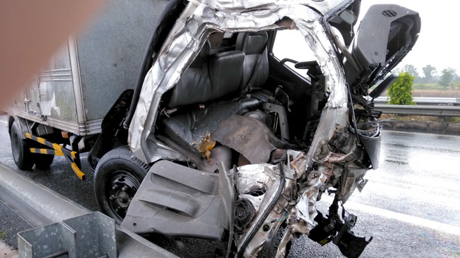 Hiện trường vụ tai nạn.