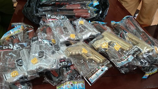 Số súng bị công an thu giữ