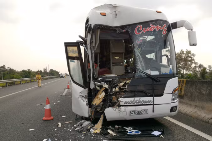 Hiện trường vụ tai nạn.