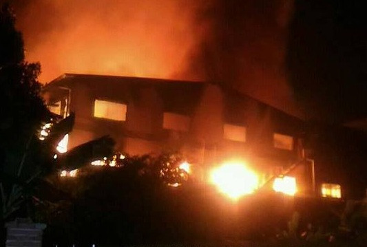 Hiện trường vụ cháy.