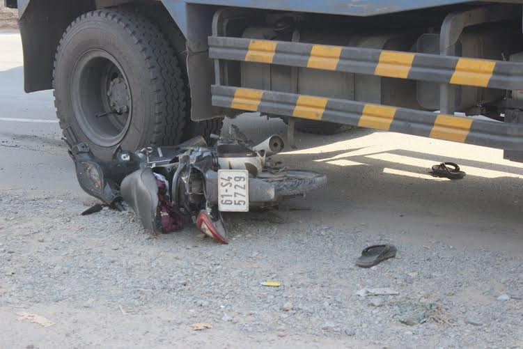 Hiện trường tai nạn.