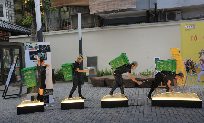 Một góc Phố Sách những ngày này.