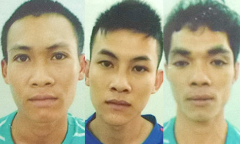 Từ trái qua Đặng Ngọc Hải, Nguyễn Hoàng Tính và Nguyễn Trọng Vinh. Ảnh: C.A