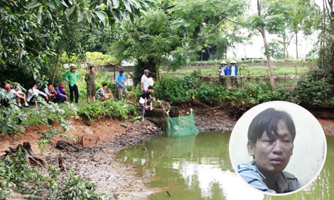 Hút hồ cá để tìm con dao gây án và đối tượng Nguyễn Khắc Thành