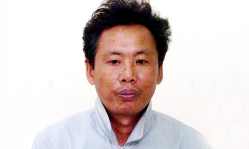 Khoa tại cơ quan điều tra. Ảnh: C.A.