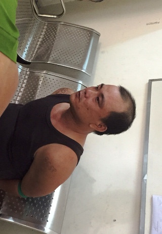 Việt tại cơ quan điều tra. Ảnh: A.X