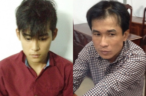 Hai nghi can bị bắt. Ảnh: C.A