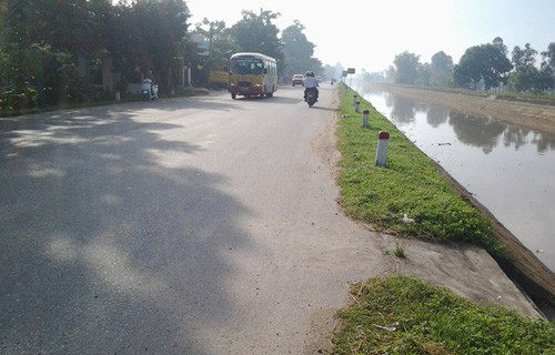 Hiện trường vụ tai nạn. Ảnh: Lam Sơn