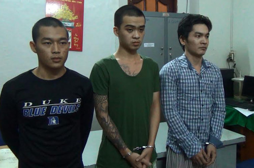 3 nghi can bị tạm giữ để điều tra. Ảnh: Q.T