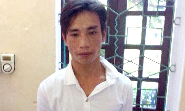 Lưu Văn Duy khi mới bị bắt