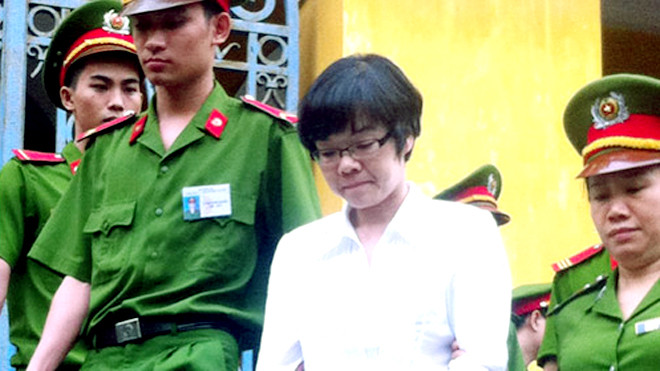 Huyền Như tại phiên tòa sơ thẩm - Ảnh: P.Thương 