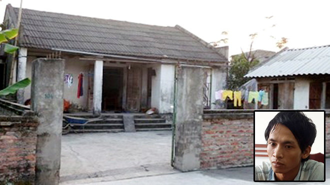 Nghi can Trần Văn Điểm và ngôi nhà, nơi gia đình Điểm sinh sống ở Hải Dương