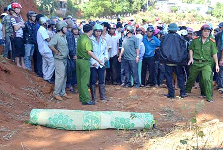 Hiện trường phát hiện thi thể nạn nhân