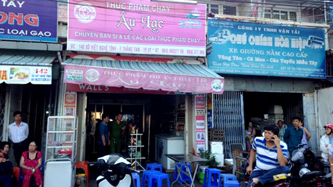Cửa hàng bán thực phẩm chay Âu Lạc, nơi xảy ra vụ án mạng