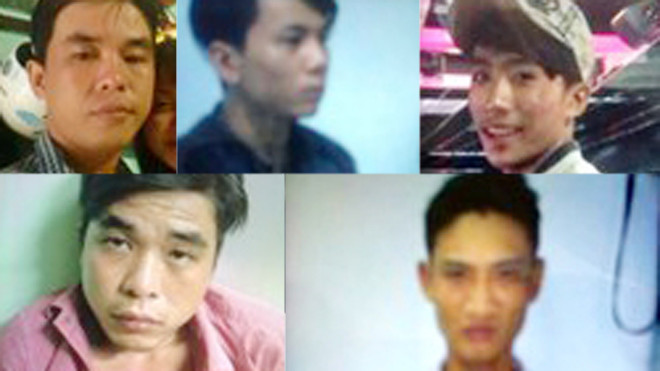 Các nghi can bị bắt giữ