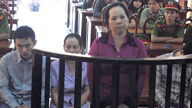 Các bị cáo tại phiên tòa. Ảnh: Lộc Hà