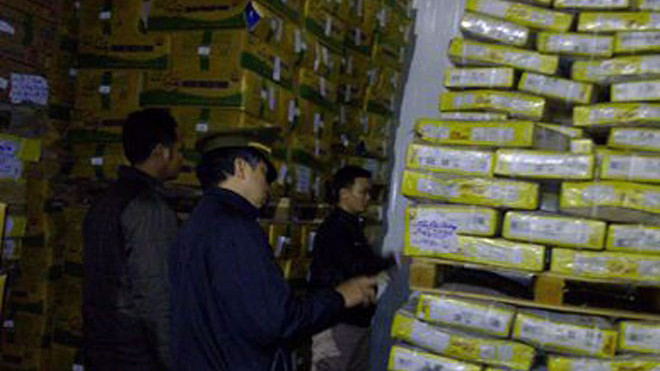 Kiểm tra thịt trâu tại KCN Quang Minh