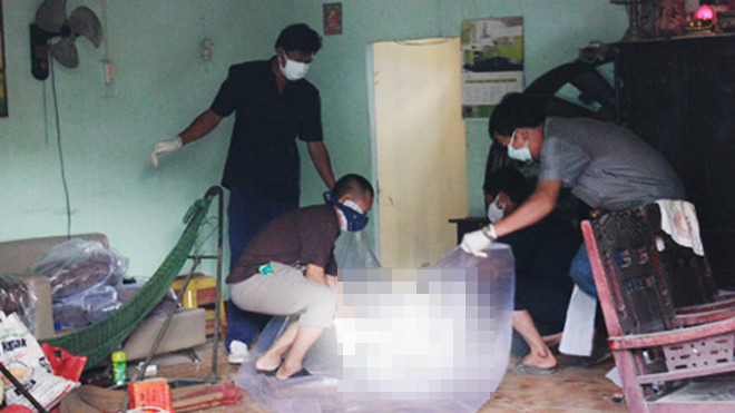 Hiện trường tại tổ 9, khu phố 1, phường An Bình, TP Biên Hòa (Đồng Nai)